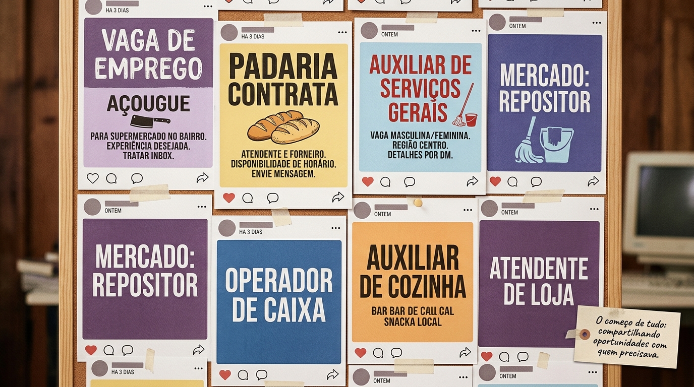 Imagem que representa a divulgação de oportunidades pelo RH & Jobs
